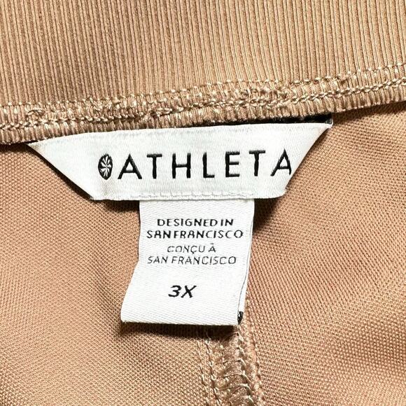 Athleta Venice Jogger Pants High Rise Rustic Beige Women Plus 3X - Picture 4 of 8